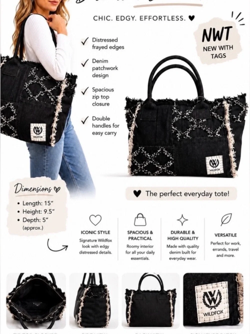 Wildfox stylish tote